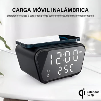 ⏰🔌 RELOJ DESPERTADOR CARGADOR AY21 – TU ALIADO PERFECTO PARA EMPEZAR EL DÍA 🌟📱