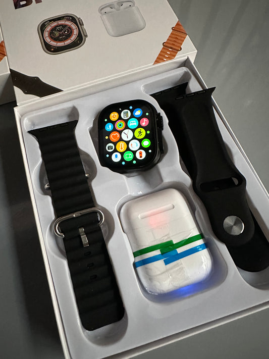 ⌚🚀 COMBO SMARTWATCH I8 ULTRA BIG 20 AUDI – TECNOLOGÍA, ESTILO Y FUNCIONALIDAD EN TU MUÑECA 💼🔥